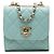 Borsa a Spalla Matelassé Chanel Trendy CC Coco Mark Blu chiaro