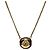 Collana FENDI Monster Ball metallo tono oro Auth 167240SM