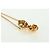 Collana FENDI Monster Ball metallo tono oro Auth 167240SM - vista 15
