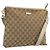 Borsa a Spalla GG Canvas Gucci Beige Oro 388924 Auth 176257 D'oro