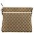 Borsa a Spalla GG Canvas Gucci Beige Oro 388924 Auth 176257 D'oro - vista 2