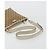 Borsa a Spalla GG Canvas Gucci Beige Oro 388924 Auth 176257 D'oro - vista 7