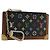 LOUIS VUITTON Monograma Multicolor Pochette Cles Bolsa Negra M13664 Auth 176954 Negro