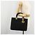 Christian Dior Borsa Lady Dior Canage in nylon nero e oro Auth ep14110 D'oro - vista 23