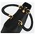 Christian Dior Borsa Lady Dior Canage in nylon nero e oro Auth ep14110 D'oro - vista 6