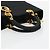 Christian Dior Borsa Lady Dior Canage in nylon nero e oro Auth ep14110 D'oro - vista 7