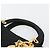 Christian Dior Borsa Lady Dior Canage in nylon nero e oro Auth ep14110 D'oro - vista 8