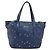 Borsa a mano in pelle Jimmy Choo con borchie 2 in 1 blu argento autentica ka4151 - vista 13