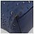 Borsa a mano in pelle Jimmy Choo con borchie 2 in 1 blu argento autentica ka4151 - vista 15