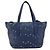 Borsa a mano in pelle Jimmy Choo con borchie 2 in 1 blu argento autentica ka4151 - vista 2