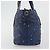 Borsa a mano in pelle Jimmy Choo con borchie 2 in 1 blu argento autentica ka4151 - vista 3