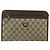 GUCCI GG Supreme Clutch Bag PVC Beige Oro 97 01 037 Auth bs34706 D'oro - vista 13