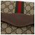 Borsa a Spalla Gucci GG Supreme Web Sherry Line PVC Beige Oro Auth 175366 D'oro - vista 17