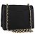 CHANEL Borsa a Spalla Matelassé con Catena Nylon Nero Oro CC Auth 176872 D'oro