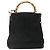 Borsa a mano GUCCI Bamboo Suede 2 vie Nero Oro 002 2122 0506 Auth ep14234 D'oro - vista 2