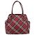 Borsa a mano Burberry Nova Check Blue Label in nylon rosso argento autentica bs34679 - vista 13