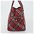 Borsa a mano Burberry Nova Check Blue Label in nylon rosso argento autentica bs34679 - vista 4