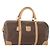 Céline Borsa Boston in tela Macadam CELINE in pelle PVC marrone oro Auth BAZ495 D'oro