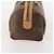 Céline Borsa Boston in tela Macadam CELINE in pelle PVC marrone oro Auth BAZ495 D'oro - vista 3