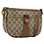 Borsa Sherry Line GG Supreme Web di GUCCI in PVC beige e oro 89 02 032 Auth 176224 D'oro