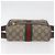 GUCCI GG Supreme Web Sherry Line Marsupio PVC Beige Oro 517076 Auth 175059SAM D'oro - vista 5
