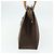 Céline Borsa tote in tela Macadam CELINE in pelle PVC marrone oro Auth ka4146 D'oro - vista 4