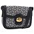 16 Céline Borsa a Spalla Celine C Sulky in Tela Blu Navy e Oro Auth 176184A D'oro
