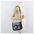 16 Céline Borsa a Spalla Celine C Sulky in Tela Blu Navy e Oro Auth 176184A D'oro - vista 23