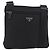 Borsa a Spalla PRADA Nylon Nero Argento Autentica ep14418A