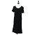 Salvatore Ferragamo Traje de Baño de Algodón Negro Auth 174769A