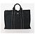 Hermès HERMES Borsa Fourre Tout MM in tela 3 pezzi Grigio Nero Beige Auth 175804 Marrone - vista 19
