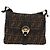 Borsa a Spalla in Tela Zucca FENDI Nera Marrone Auth 177159A Nero - vista 13