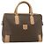 Céline Borsa Boston in tela Macadam CELINE in pelle PVC marrone oro Auth ep14259A D'oro