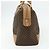 Céline Borsa Boston in tela Macadam CELINE in pelle PVC marrone oro Auth ep14259A D'oro - vista 3