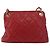 CHANEL Borsa a Spalla Matelassé in Pelle di Agnello Rossa Oro CC Auth 176873 Rosso D'oro - vista 2