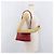 CHANEL Borsa a Spalla Matelassé in Pelle di Agnello Rossa Oro CC Auth 176873 Rosso D'oro - vista 25