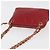 CHANEL Borsa a Spalla Matelassé in Pelle di Agnello Rossa Oro CC Auth 176873 Rosso D'oro - vista 6