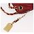 CHANEL Borsa a Spalla Matelassé in Pelle di Agnello Rossa Oro CC Auth 176873 Rosso D'oro - vista 9