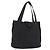 CHANEL Bolsa de Mão Nylon Preto Prata CC Auth 176247