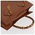 Borsa a mano in pelle Gucci Bamboo marrone oro 002 123 0260 Auth ep14063 D'oro - vista 6
