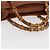 Borsa a mano in pelle Gucci Bamboo marrone oro 002 123 0260 Auth ep14063 D'oro - vista 7