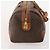 Céline CELINE Macadam Canvas Boston Tasche aus PVC-Leder in Braun-Gold Auth 176038A Golden - Ansicht 4