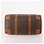 Céline CELINE Macadam Canvas Boston Tasche aus PVC-Leder in Braun-Gold Auth 176038A Golden - Ansicht 5