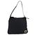 FENDI Schultertasche Nylon Schwarz Silber Authentisch ep14422