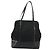 PRADA Borsa a mano in nylon nero argento Auth bs34484 - vista 13