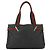 GUCCI Web Sherry Line Tote Bag Canvas Schwarz Rot Grün 73983 Auth 177087 - Ansicht 2