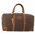 Céline Borsa Boston in tela Macadam CELINE in pelle PVC marrone e oro Auth ti3843 D'oro