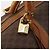 Céline Borsa Boston in tela Macadam CELINE in pelle PVC marrone e oro Auth ti3843 D'oro - vista 20