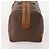 Céline Borsa Boston in tela Macadam CELINE in pelle PVC marrone e oro Auth ti3843 D'oro - vista 3