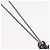 Collana in metallo CHANEL COCO Mark nera CC Auth 176078A Nero - vista 5